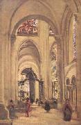 La cathedrale de Sens (mk11), Jean Baptiste Camille  Corot